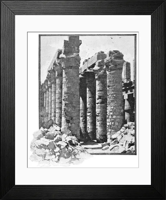 Framed Print : Karnak Temple in Luxor, Egypt - Ottoman Empire Framed Print : Karnak Temple in Luxor, Egypt - Ottoman Empire