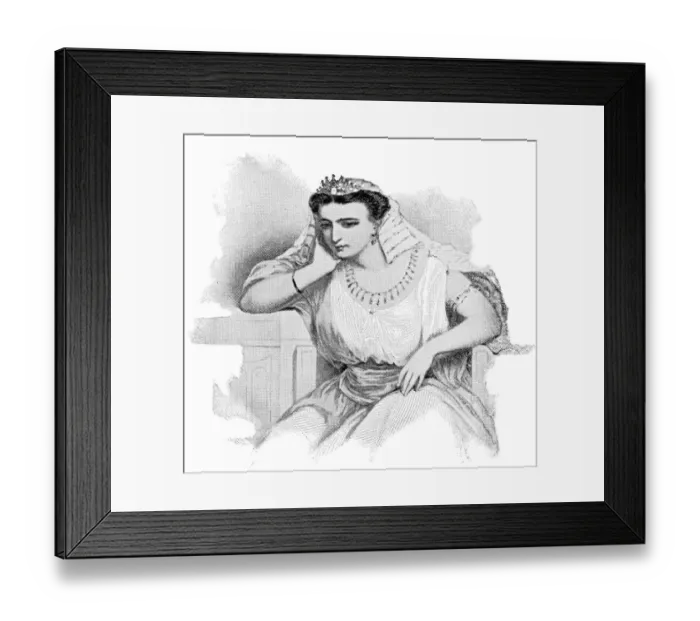 Framed Print : Portrait of Cleopatra Framed Print : Portrait of Cleopatra