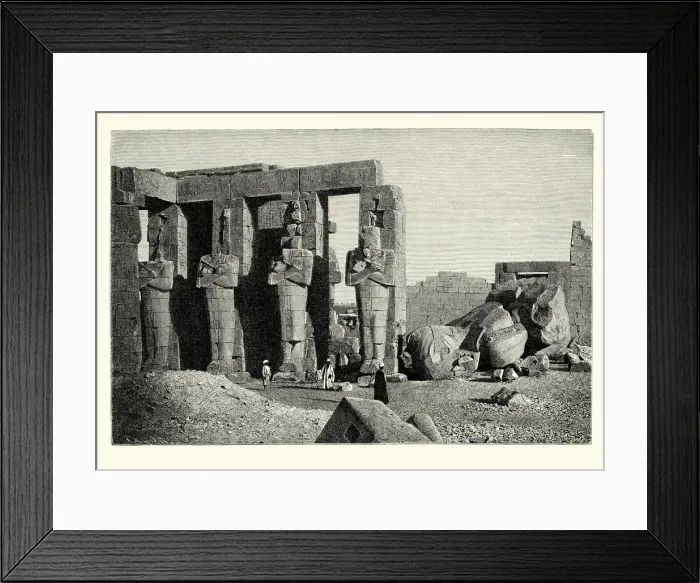 Framed Print : Ruins of Ancient Thebes, Egypt Framed Print : Ruins of Ancient Thebes, Egypt