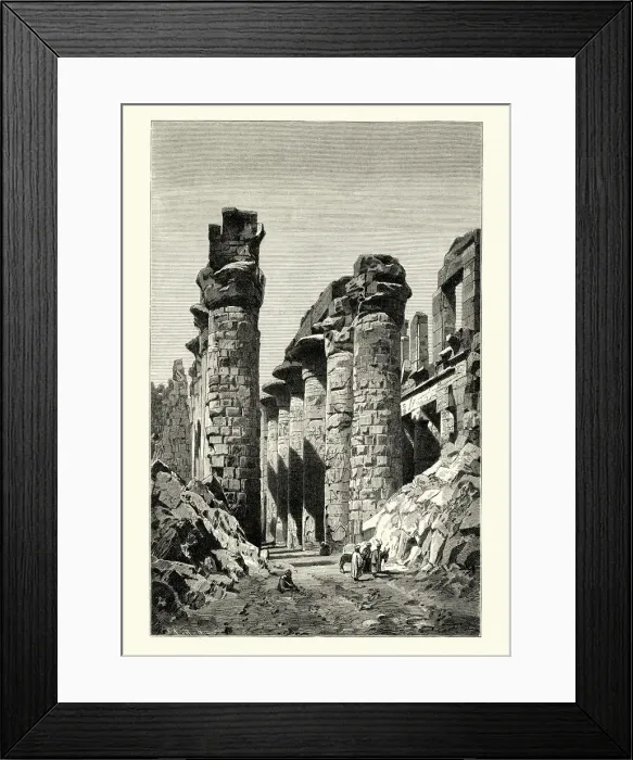 Framed Print : Ruins of Ancient Thebes, Egypt Framed Print : Ruins of Ancient Thebes, Egypt