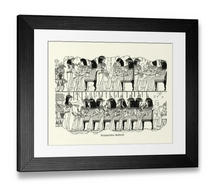 Framed Print : Ancient Egyptian feast Framed Print : Ancient Egyptian feast