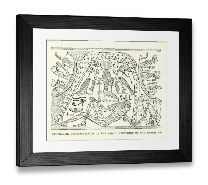 Framed Print : Ancient Egptian representation of the world Framed Print : Ancient Egptian representation of the world