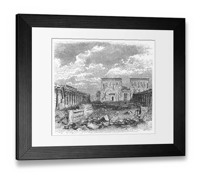 Framed Print : Isis temple from the island of Phila (Egypt)
