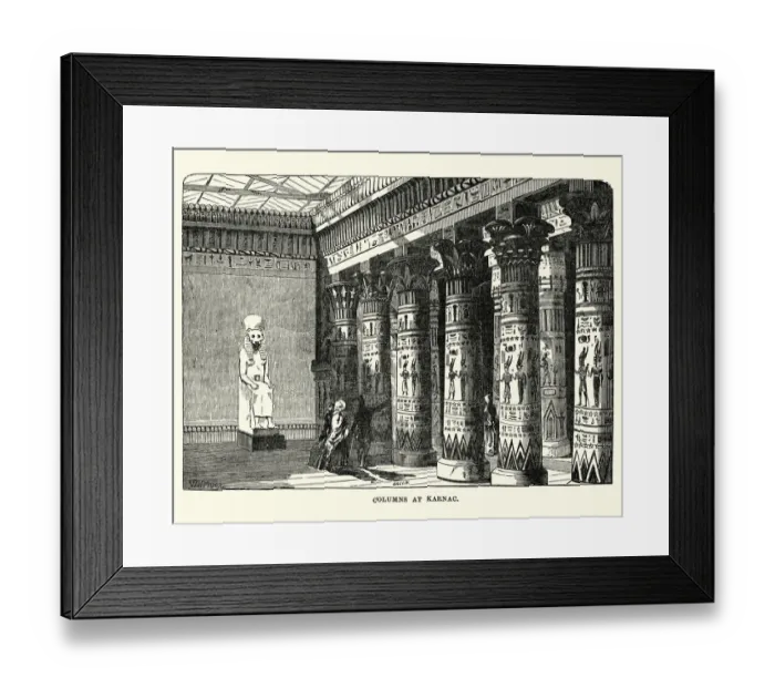 Framed Print : The Great Exhibition 1851 - Columns of Karnac display Framed Print : The Great Exhibition 1851 - Columns of Karnac display