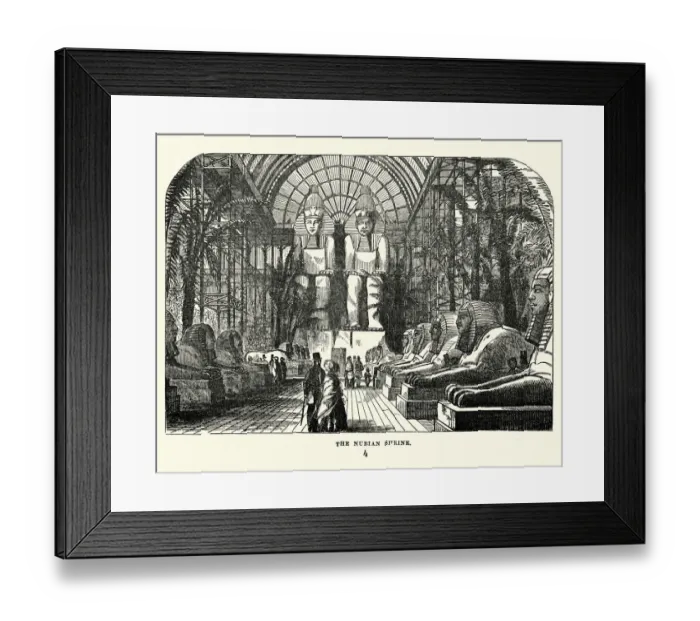 Framed Print : The Great Exhibition 1851 - The Nubian Court Framed Print : The Great Exhibition 1851 - The Nubian Court