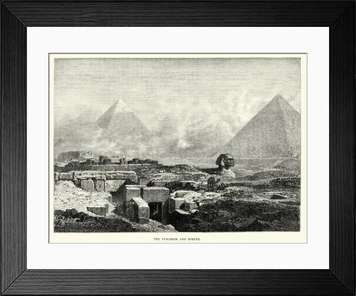 Framed Print : The Pyramids and Sphinx Framed Print : The Pyramids and Sphinx