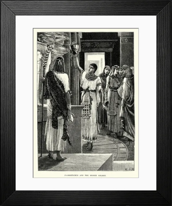 Framed Print : Psammetichus and the bronze helmet Framed Print : Psammetichus and the bronze helmet