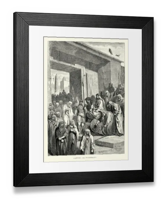 Framed Print : Ancient History - Cambyses and Psammetichus Framed Print : Ancient History - Cambyses and Psammetichus
