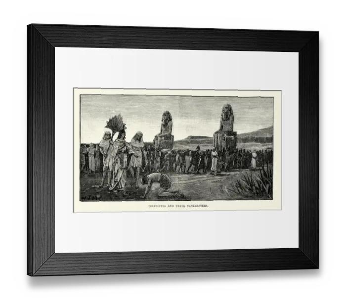 Framed Print : Israelites and their Taskmasters Framed Print : Israelites and their Taskmasters