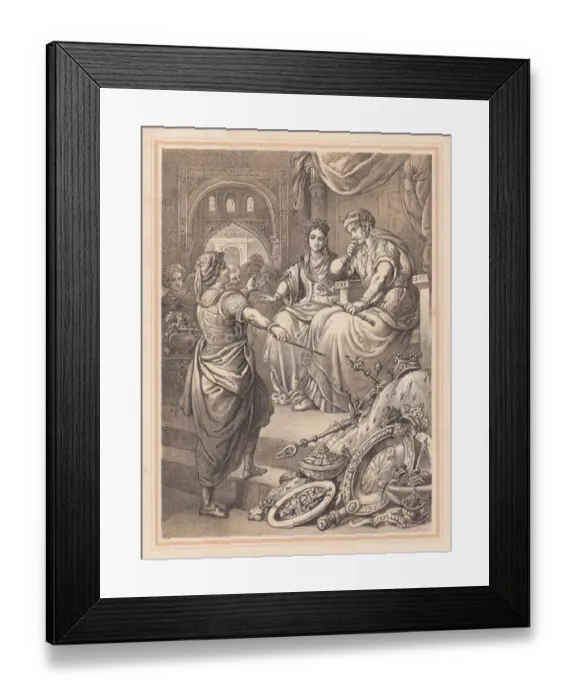 Framed Print : The treasures of Rhampsinit, ancient legend, lithograph, published in 1865 Framed Print : The treasures of Rhampsinit, ancient legend, lithograph, published in 1865