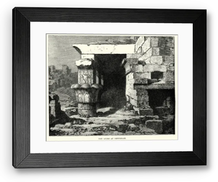 Framed Print : Ancient Ruins at Dendera Framed Print : Ancient Ruins at Dendera