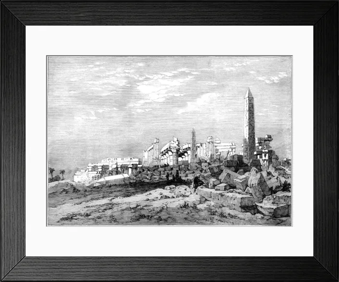 Framed Print : Karnac, Egypt (Victorian engraving) Framed Print : Karnac, Egypt (Victorian engraving)