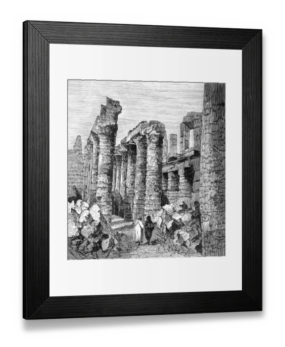 Framed Print : Ruins in Karnak, Egypt Framed Print : Ruins in Karnak, Egypt