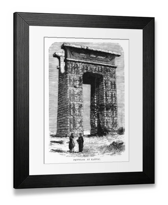 Framed Print : Propylon at Karnak, Egypt