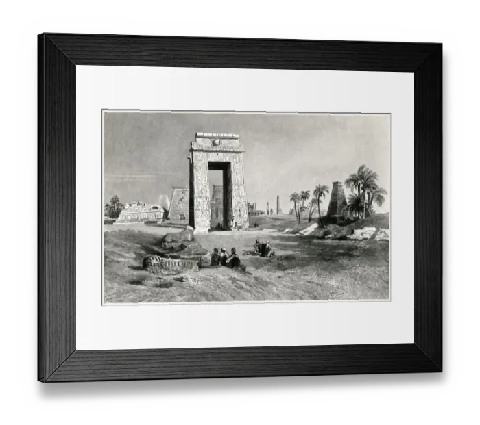 Framed Print : Entering The Temple Of Karnak Framed Print : Entering The Temple Of Karnak
