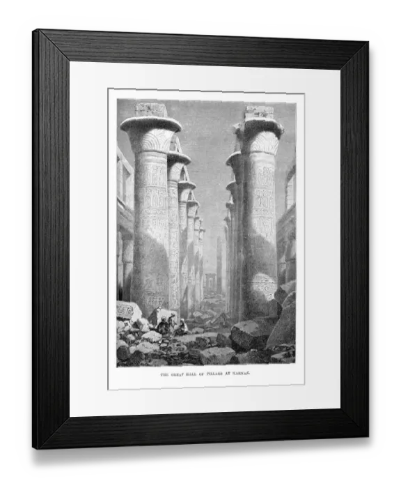 Framed Print : The Great Hall of Pillars at Karnak Framed Print : The Great Hall of Pillars at Karnak
