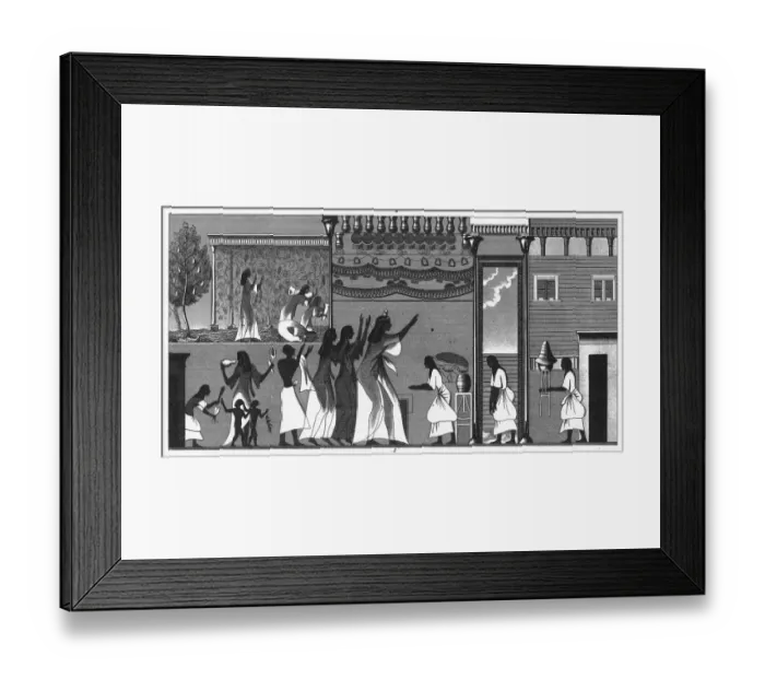 Framed Print : Ancient Egyptian Painting Engraving Framed Print : Ancient Egyptian Painting Engraving
