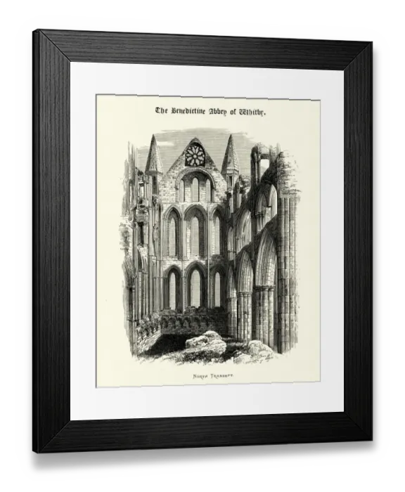 Framed Print : North Transept, Benedictine Abbey of Whitby, North Yorkshire Framed Print : North Transept, Benedictine Abbey of Whitby, North Yorkshire