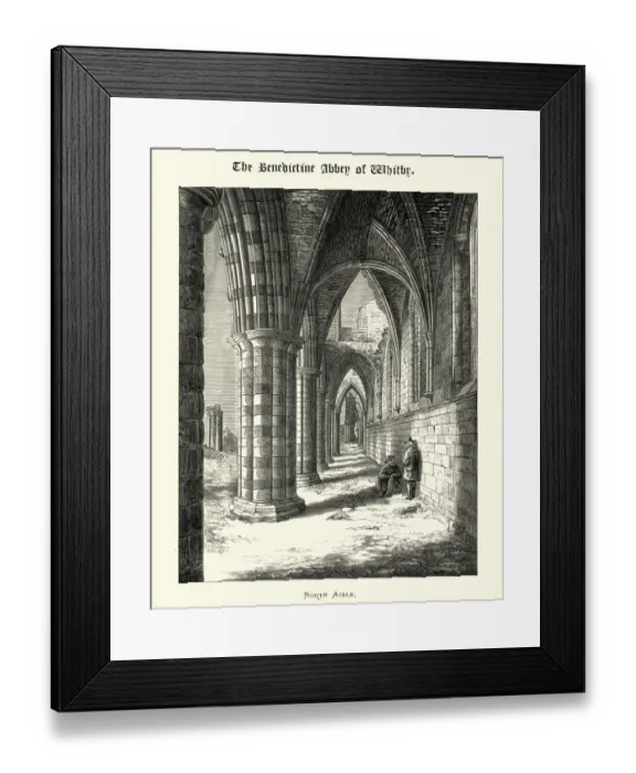 Framed Print : North Aisle, Benedictine Abbey of Whitby, North Yorkshire Framed Print : North Aisle, Benedictine Abbey of Whitby, North Yorkshire