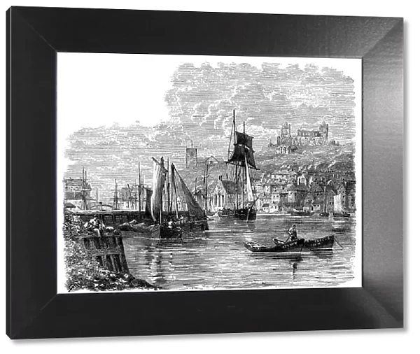 View of Whitby, Yorkshire (Victorian engraving)
