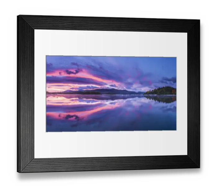 Framed Print : Derwent Water Autumn sunrise, Lake District. UK Framed Print : Derwent Water Autumn sunrise, Lake District. UK