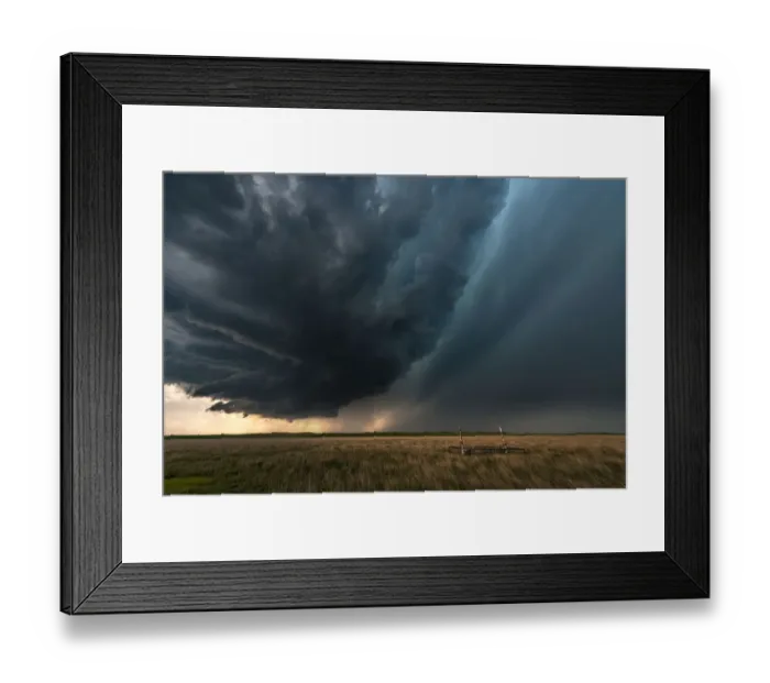 Framed Print : Rain Wrapped Tornado, Texas, USA Framed Print : Rain Wrapped Tornado, Texas, USA