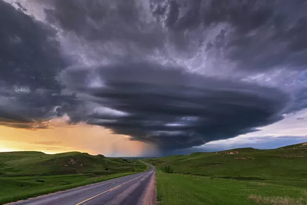 Supercell weather phenomenon, Nebraska. USA