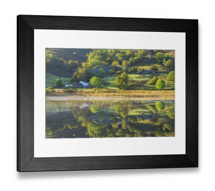 Framed Print : Little Langdale tarn autumn reflections, Lake District, UK Framed Print : Little Langdale tarn autumn reflections, Lake District, UK