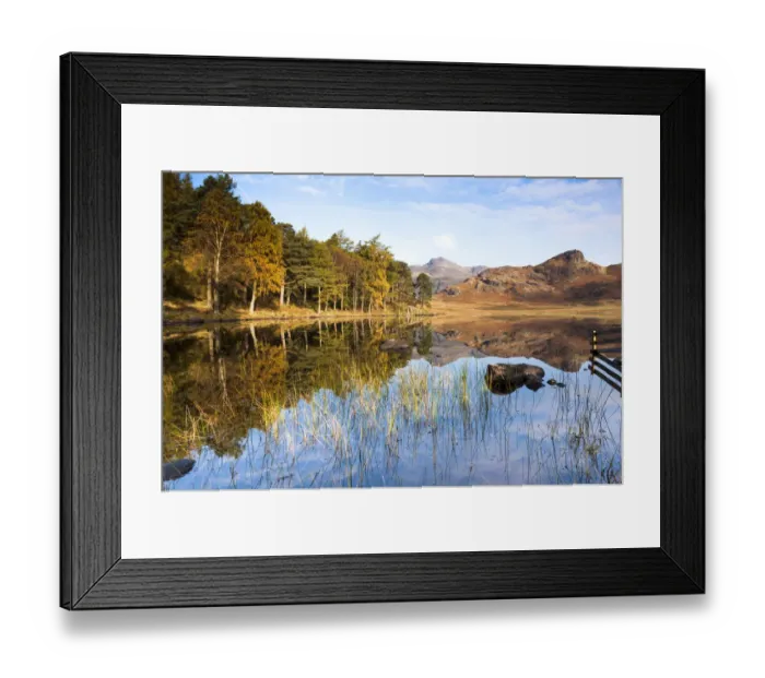 Framed Print : Blea tarn Autumn morning. Lake District National park. UK