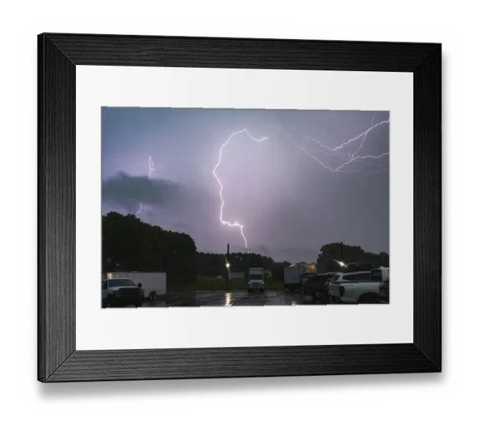 Framed Print : Extreme Lightning with Supersonic Booms, South Dakota. USA Framed Print : Extreme Lightning with Supersonic Booms, South Dakota. USA