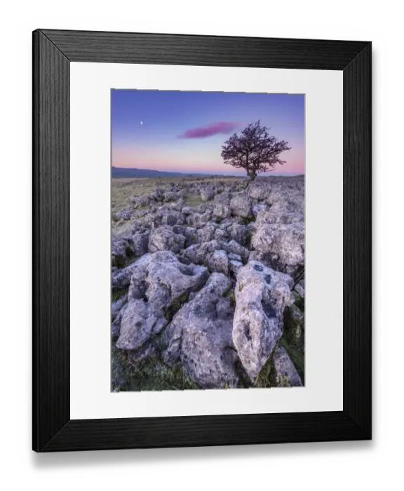 Framed Print : Limestone sunrise. Yorkshire Dales. UK Framed Print : Limestone sunrise. Yorkshire Dales. UK