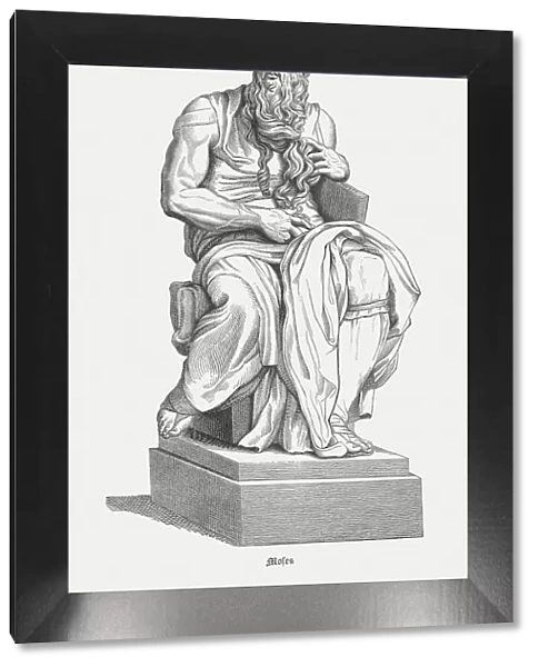 The Prophet Moses by Michelangelo, published in 1878