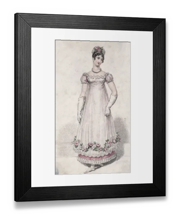 Framed Print : Georgian Party Dress Framed Print : Georgian Party Dress