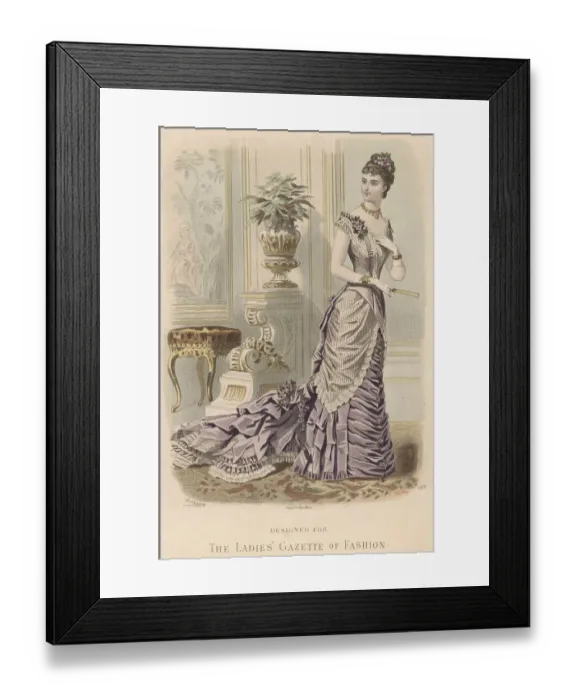 Framed Print : The Ladies Gazette of Fashion