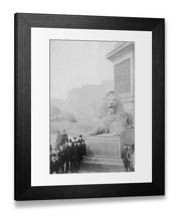 Framed Print : Landseers Lions