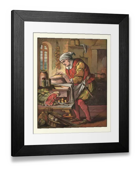 Framed Print : Sing a Song of Sixpence, Baked in a pie
