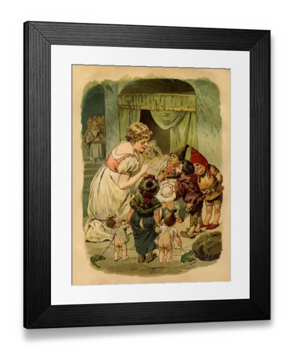Framed Print : Brothers Grimm Fairy Tales 1863 Framed Print : Brothers Grimm Fairy Tales 1863