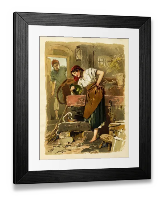 Framed Print : Brothers Grimm Fairy Tales 1863 Framed Print : Brothers Grimm Fairy Tales 1863