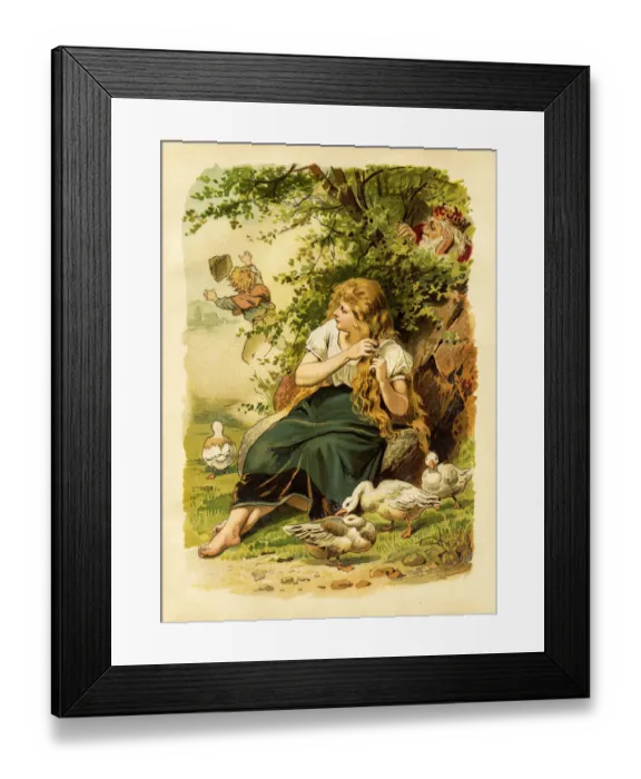 Framed Print : Brothers Grimm Fairy Tales 1863 Framed Print : Brothers Grimm Fairy Tales 1863
