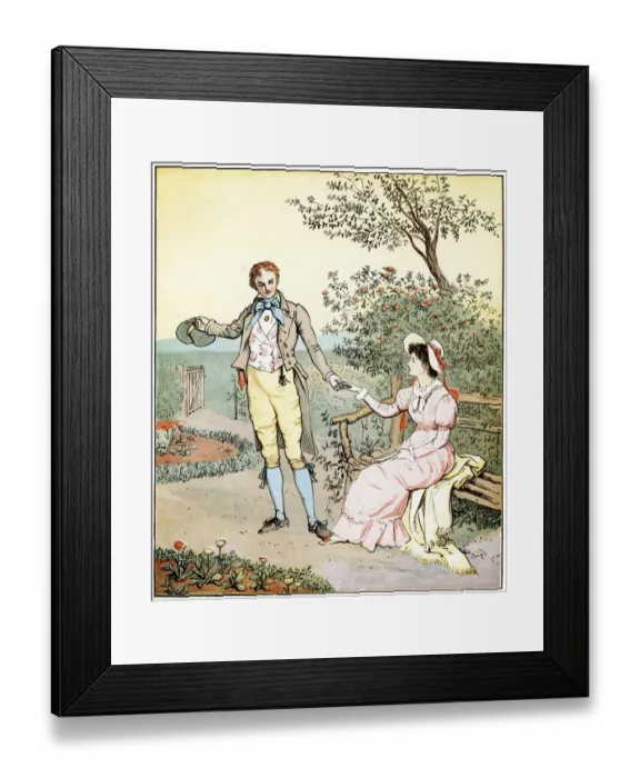 Framed Print : The Farmers Boy - My pretty lass Framed Print : The Farmers Boy - My pretty lass