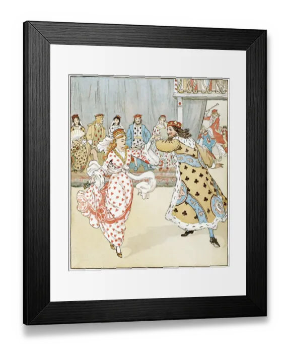 Framed Print : Queen of Hearts -King oh Hearts, Called for those tarts Framed Print : Queen of Hearts -King oh Hearts, Called for those tarts