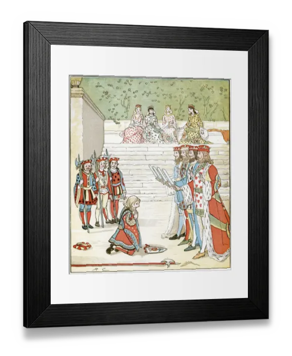 Framed Print : Queen of Hearts - Knave of Hearts Brought back those Tarts Framed Print : Queen of Hearts - Knave of Hearts Brought back those Tarts