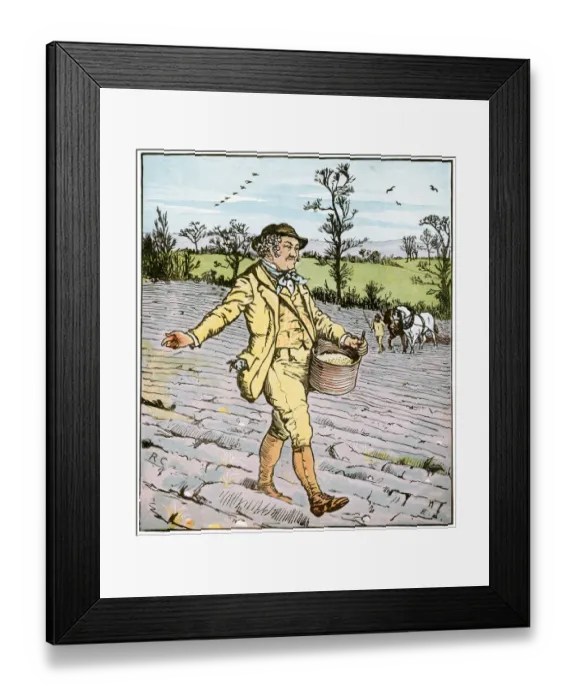 Framed Print : The Farmer who sowed Framed Print : The Farmer who sowed