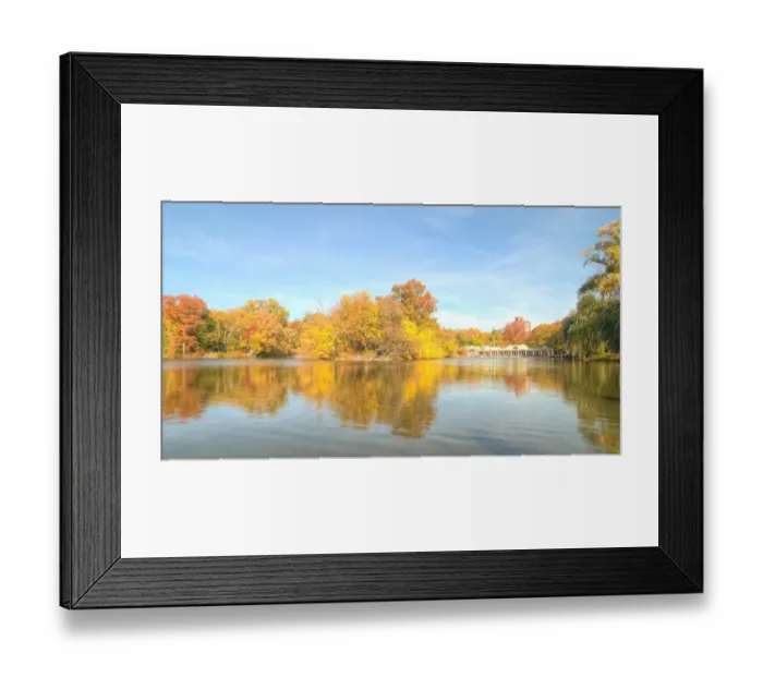 Framed Print : The Lake in Central Park Framed Print : The Lake in Central Park