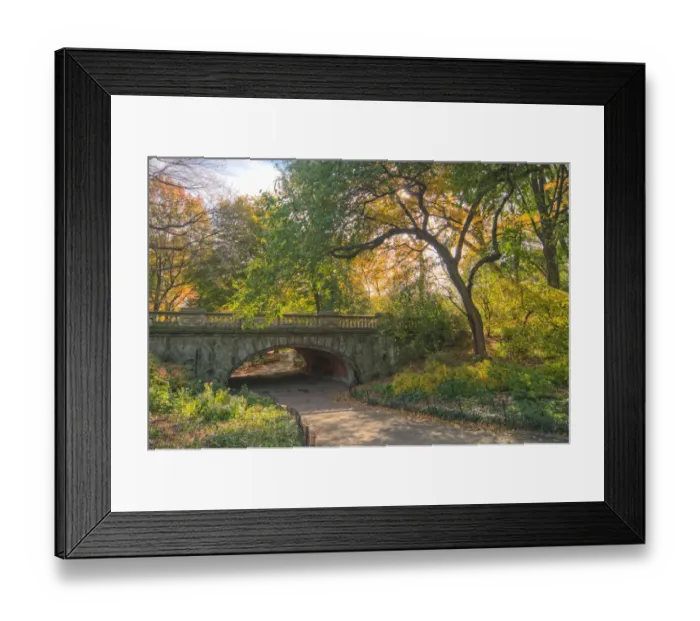 Framed Print : A bridge in Central Park, NYC Framed Print : A bridge in Central Park, NYC