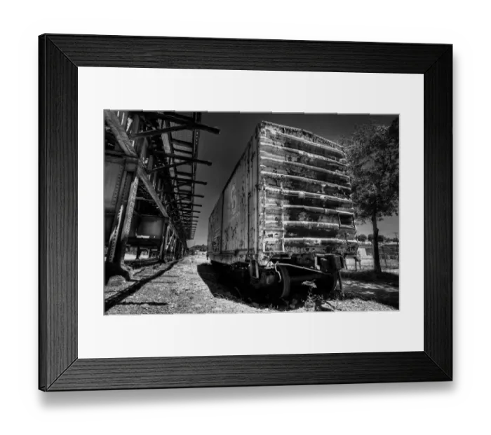 Framed Print : Abandoned Train Car Framed Print : Abandoned Train Car
