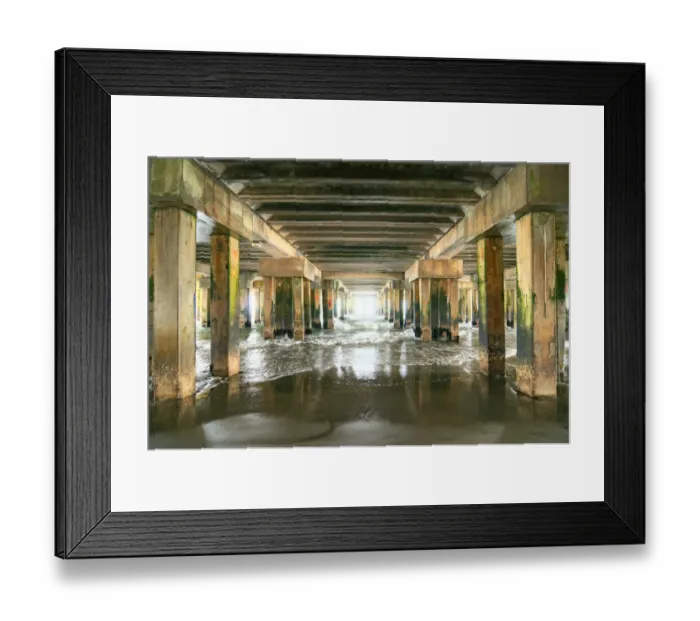 Framed Print : Underneath a dock Framed Print : Underneath a dock