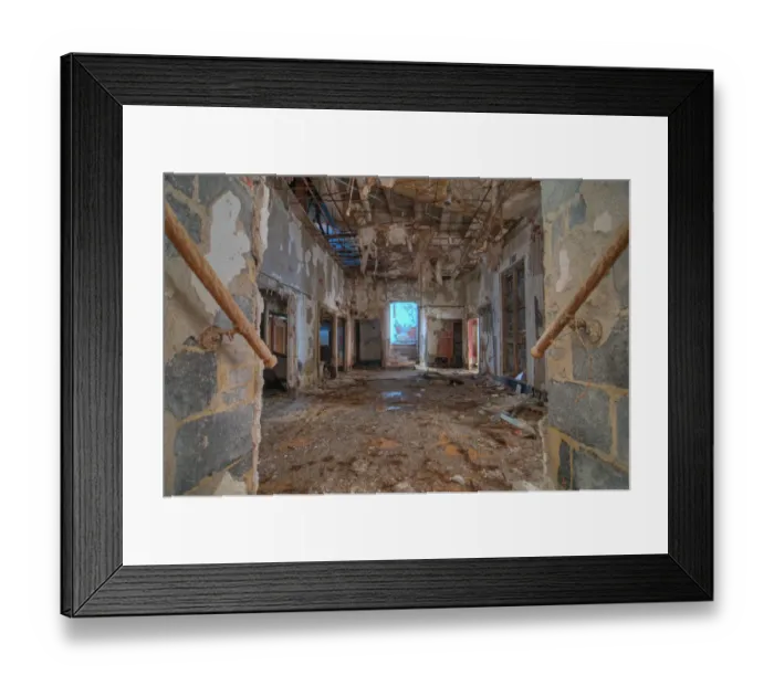 Framed Print : Decay. Urban exploring an abandoned building Framed Print : Decay. Urban exploring an abandoned building