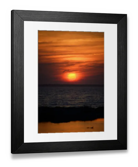 Framed Print : Sunset over Chincoteague, Virginia Framed Print : Sunset over Chincoteague, Virginia