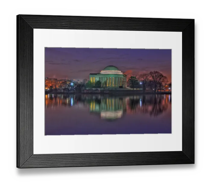 Framed Print : Jefferson Memorial HDR Framed Print : Jefferson Memorial HDR